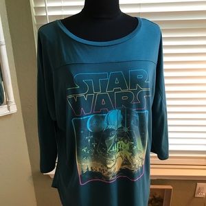 Turquoise Rainbow Star Wars Tunic